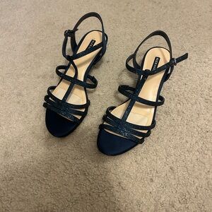 Alex Marie Navy Strappy Sandals